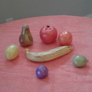 Handmade ceramic fruits